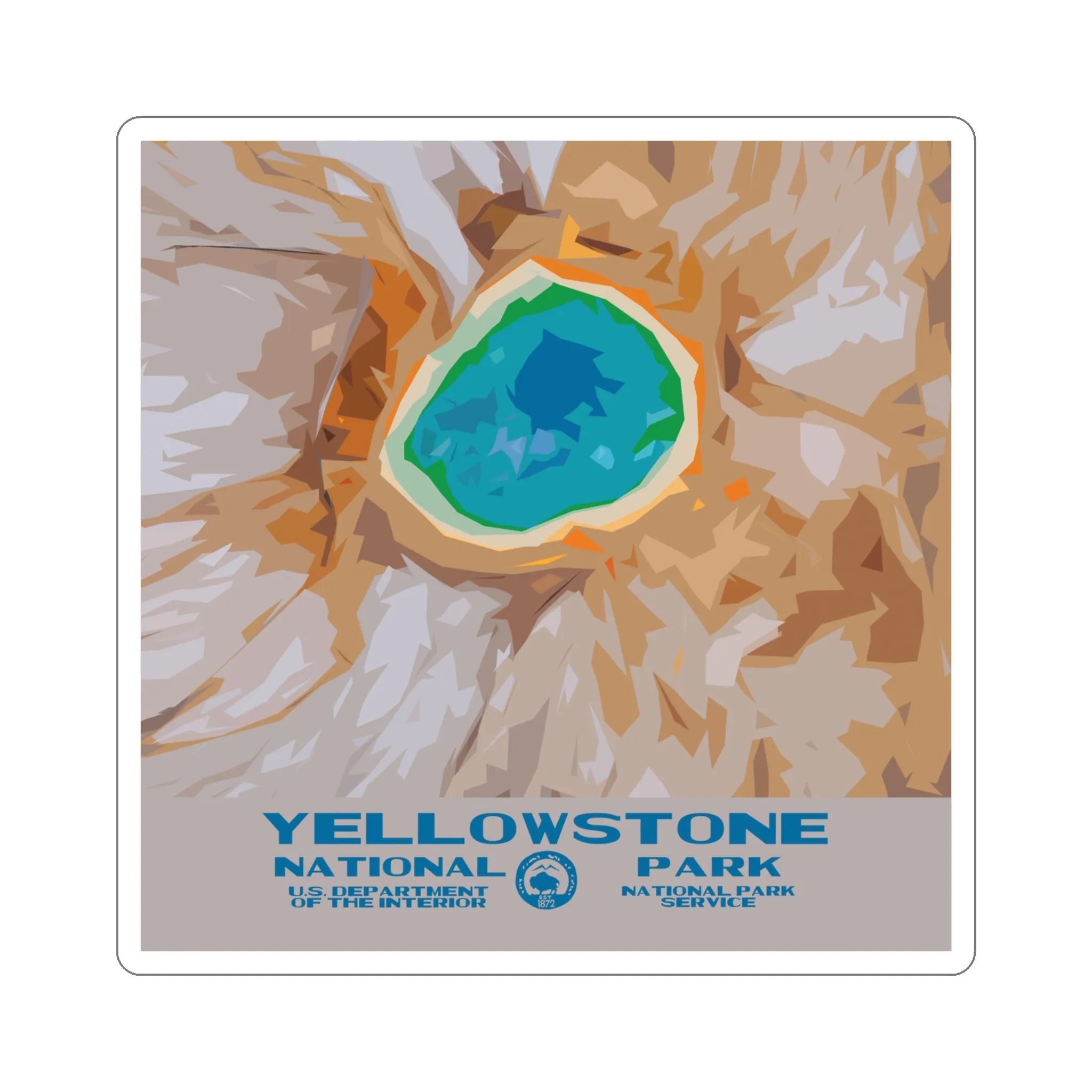 Yellowstone National Park Sticker