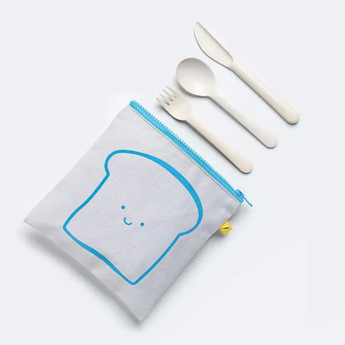 Zip sandwich sack - bread blue